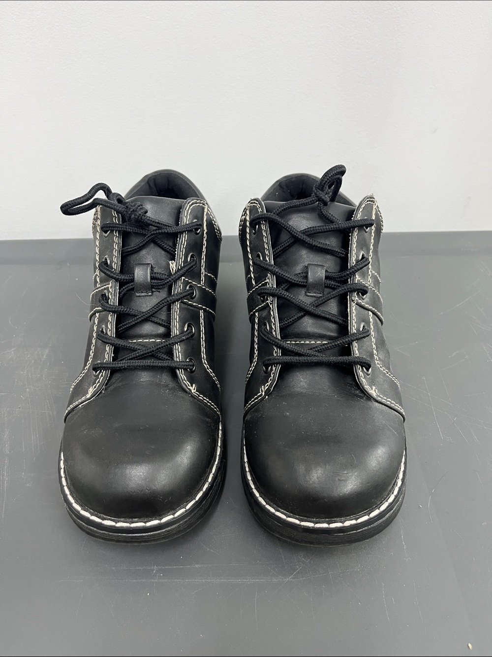 Men's Black Casual Lace-Up Shoes